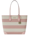 Michael Michael Kors Eva Large Striped Signature Logo Tote Bag