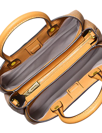 Michael Michael Kors Flora Medium Signature Logo and Leather Satchel