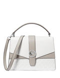 Michael Michael Kors Greenwich Medium Color-Block and Signature Logo Satchel