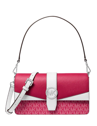 Michael Michael Kors Greenwich Medium Signature Logo Convertible Shoulder Bag