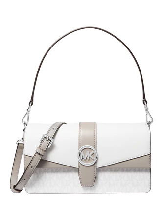 Michael Michael Kors Greenwich Medium Signature Logo Convertible Shoulder Bag