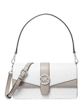 Michael Michael Kors Greenwich Medium Signature Logo Convertible Shoulder Bag