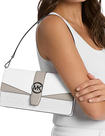 Michael Michael Kors Greenwich Medium Signature Logo Convertible Shoulder Bag