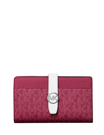 Michael Michael Kors Greenwich Medium Signature Logo Wallet