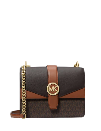 Michael Michael Kors Greenwich Small Color-Block Signature Logo Crossbody Bag