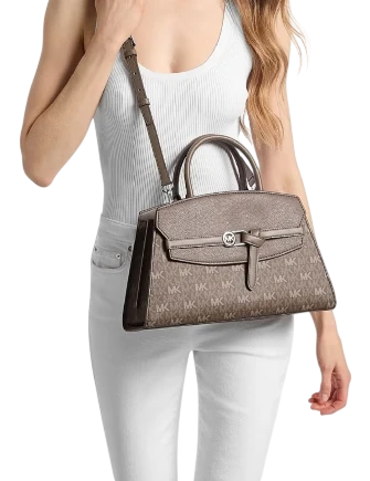 Michael Michael Kors Greta Medium Signature Logo Satchel