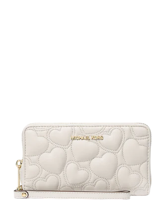 Michael Michael Kors Jet Set Large Heart Embroidered Smartphone Wristlet