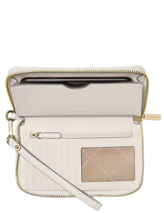 Michael Michael Kors Jet Set Large Heart Embroidered Smartphone Wristlet