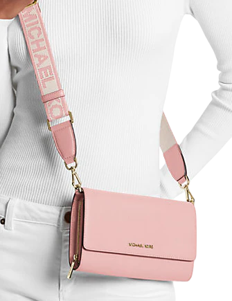Michael Michael Kors Jet Set Large Leather Crossbody Bag