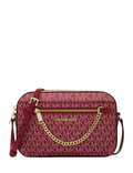 Michael Michael Kors Jet Set Large Metallic Signature Logo Crossbody Bag