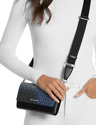 Michael Michael Kors Jet Set Large Ombre Signature Logo Crossbody Bag
