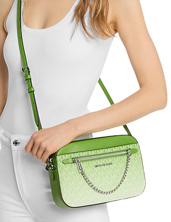 Michael Michael Kors Jet Set Large Ombre Signature Logo Crossbody