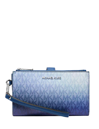 Michael Michael Kors Jet Set Large Ombre Signature Logo Wristlet