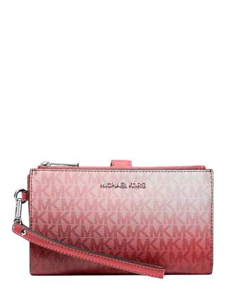Michael Michael Kors Jet Set Large Ombre Signature Logo Wristlet