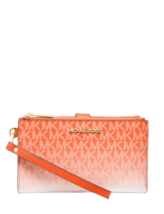 Michael Michael Kors Jet Set Large Ombre Signature Logo Wristlet