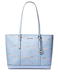 Michael Michael Kors Jet Set Large Printed Signature Logo Tote Bag