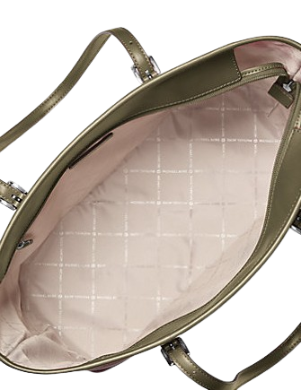 Michael Michael Kors Jet Set Large Printed Signature Logo Tote Bag