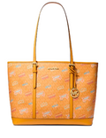 Michael Michael Kors Jet Set Large Printed Signature Logo Tote Bag