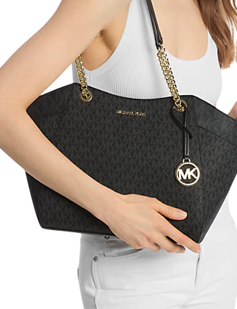 Michael Michael Kors Jet Set Large Signature Logo Shoulder Bag