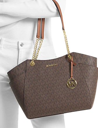 Michael Michael Kors Jet Set Large Signature Logo Shoulder Bag