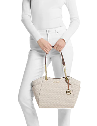Michael Michael Kors Jet Set Large Signature Logo Shoulder Bag