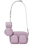 Michael Michael Kors Jet Set Leather Medium Crossbody Bag with Case for Apple Airpods Pro