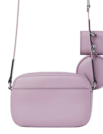 Michael Michael Kors Jet Set Leather Medium Crossbody Bag with Case for Apple Airpods Pro
