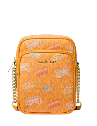 Michael Michael Kors Jet Set Medium Embellished Signature Logo Crossbody Bag