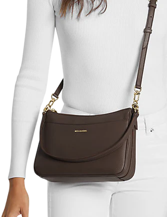 Michael Michael Kors Jet Set Medium Pebbled Leather Convertible Crossbody Bag
