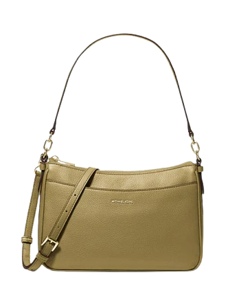 Michael Michael Kors Jet Set Medium Pebbled Leather Convertible Crossbody Bag