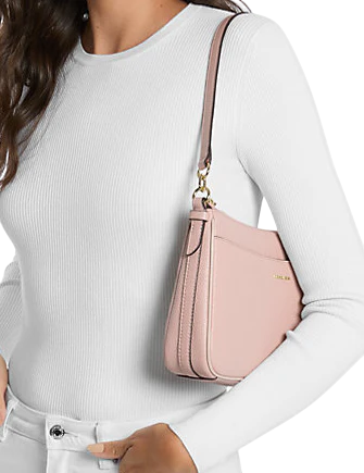 Michael Michael Kors Jet Set Medium Pebbled Leather Convertible Crossbody Bag