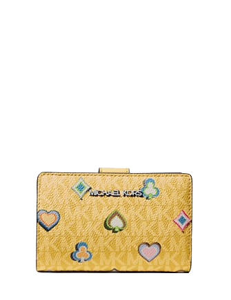 Michael Michael Kors Jet Set Medium Printed Signature Logo Wallet