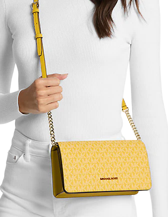 Michael Michael Kors Jet Set Medium Signature Logo Crossbody Bag