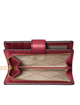 Michael Michael Kors Jet Set Medium Two-Tone Logo Wallet