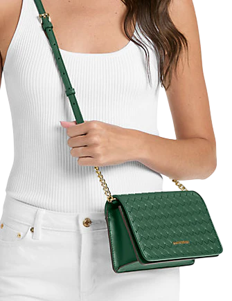 Michael Michael Kors Jet Set Medium Woven Crossbody Bag