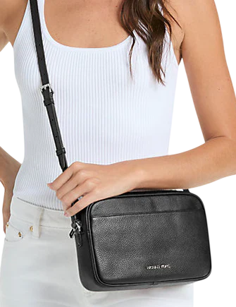 Michael Michael Kors Jet Set Pebbled Leather Camera Crossbody Bag
