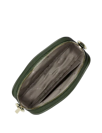 Michael Michael Kors Jet Set Pebbled Leather Camera Crossbody Bag