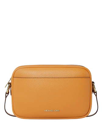 Michael Michael Kors Jet Set Pebbled Leather Camera Crossbody Bag