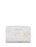 Michael Michael Kors Jet Set Printed Signature Logo Bi Fold Wallet