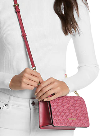 Michael Michael Kors Jet Set Signature Logo Crossbody Bag