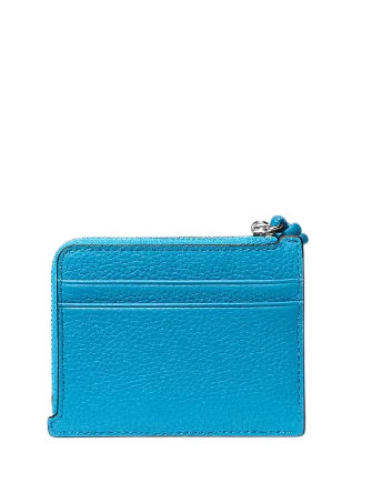 Michael Michael Kors Jet Set Small Pebbled Leather Card Case Wristlet