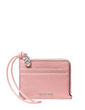 Michael Michael Kors Jet Set Small Pebbled Leather Card Case Wristlet