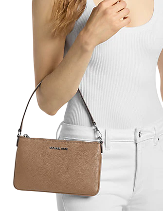 Michael Michael Kors Jet Set Small Pebbled Leather Convertible Wristlet