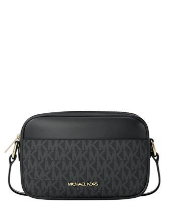 Michael Michael Kors Jet Set Small Signature Logo Camera Crossbody Bag