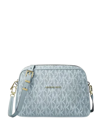 Michael Michael Kors Jet Set Small Signature Logo Camera Crossbody Bag