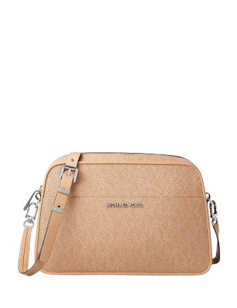 Michael Michael Kors Jet Set Small Signature Logo Camera Crossbody Bag
