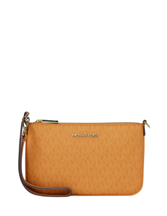 Michael Michael Kors Jet Set Small Signature Logo Convertible Wristlet