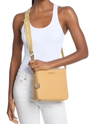 Michael Michael Kors Jet Set Small Signature Logo Crossbody Bag