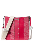 Michael Michael Kors Jet Set Small Studded Patchwork and Signature Logo Crossbody