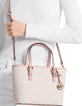 Michael Michael Kors Jet Set Travel Extra-Small Logo Top-Zip Tote Bag